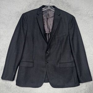 Lauren Ralph Lauren Blazer Men's Sz 46R Black Wool 2 Button Sport Coat Jacket